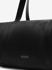 Large Leather Belted Duffle