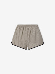 Nylon Checkered Gym Short