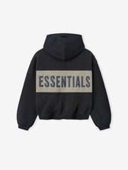 Kids Cropped Relaxed Panelled Hoodie