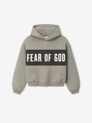 Kids Cropped Relaxed Panelled Hoodie