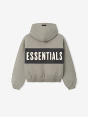 Kids Cropped Relaxed Panelled Hoodie