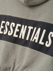 Kids Cropped Relaxed Panelled Hoodie
